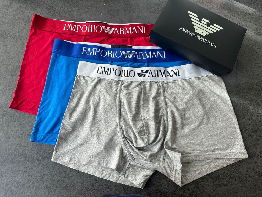 Три броя мъжки боксерки  Emporio Armani