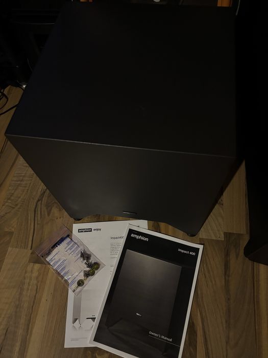 AMPHION Impact400 SUPER Subwoofer ACTIV 500W 19Hz Preț LISTĂ1200€ 25Kg