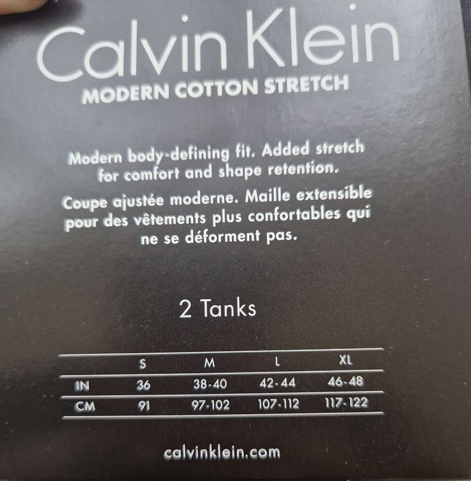 CALVIN KLEIN UNDERWEAR – мъжки потници (2 броя, размер S)
