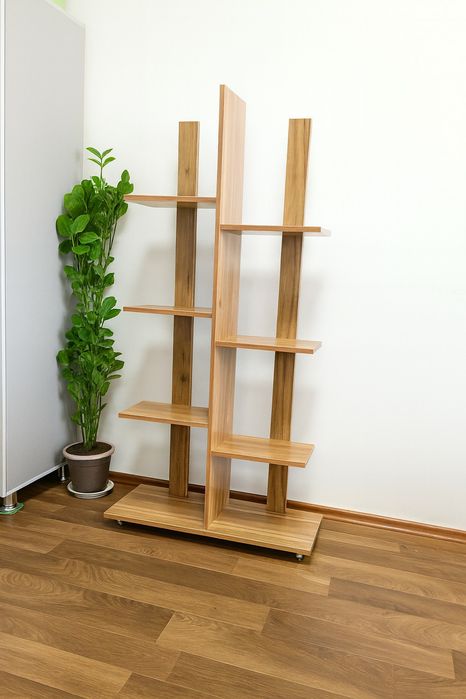 Компактный стеллаж 140×70×25 • Прочный и стильный Стеллаж для цветов