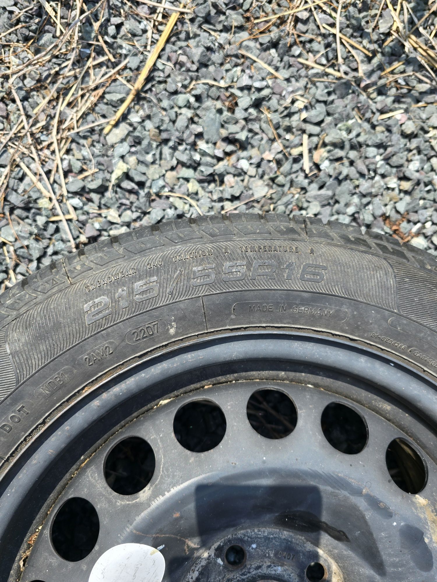Roată de rezervă 16” – Jantă oțel + anvelopă Goodyear 215/55 R16