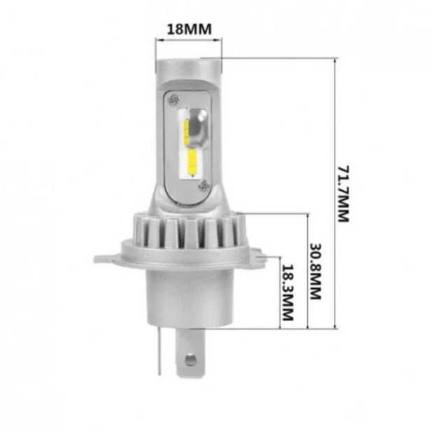 V9 LED крушки H1 H3 H4 H7 H8 HB3 HB4 без вентилатор 6000K