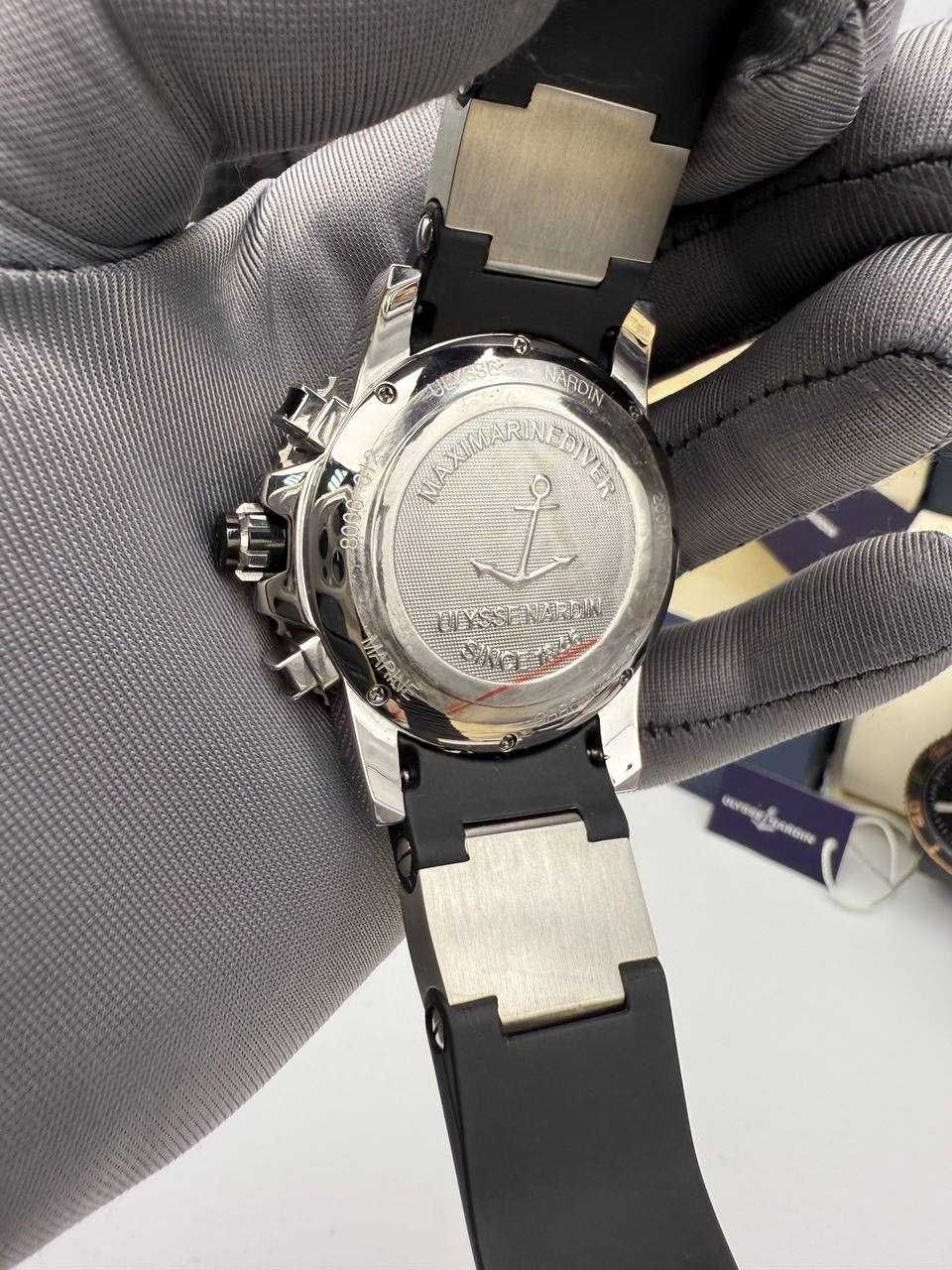 ulysse nardin 200m сребристо/черно