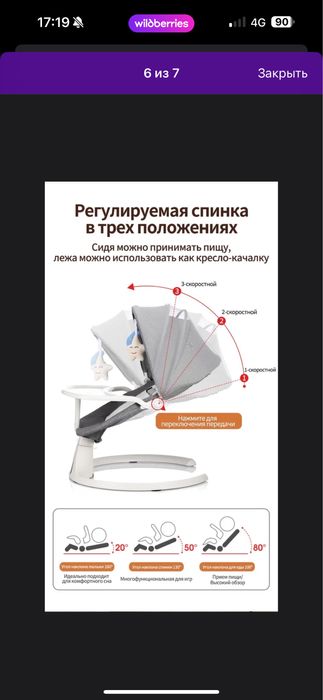 Продам электрокачелю