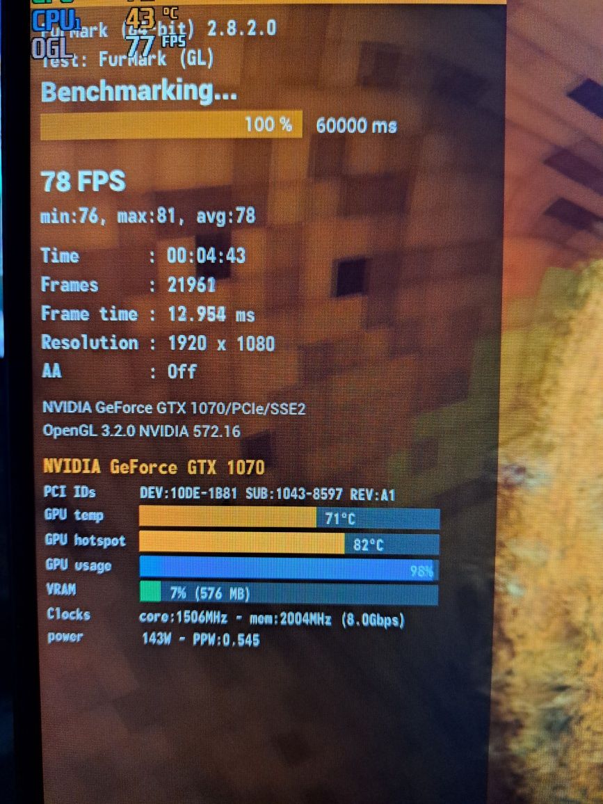 Asus Gtx 1070 turbo edition