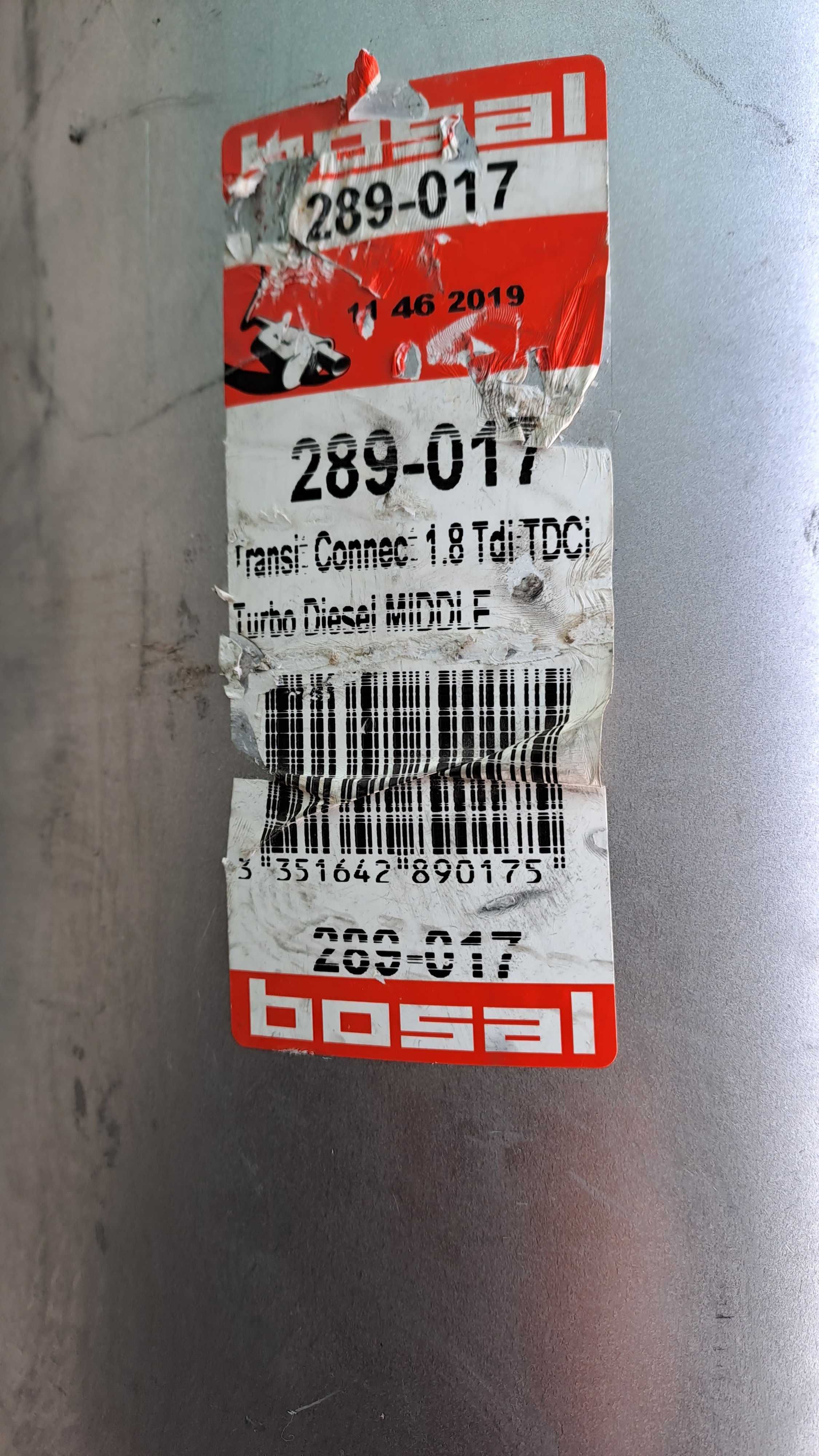 BOSAL 289-017, Средно Гърне за FORD Transit / Tourneo Connect LWB