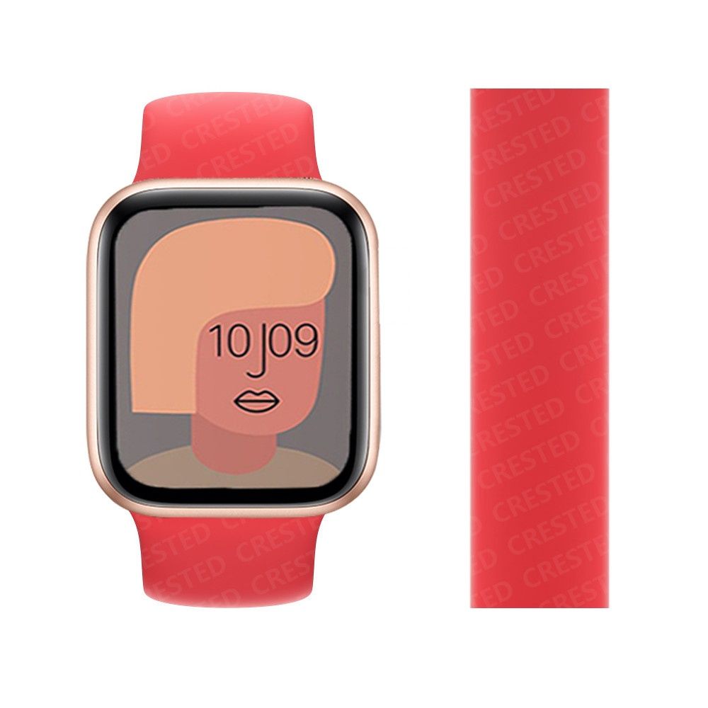 Brățară Apple Watch silicon. Roșu. Măsură adult M-L 38 40 41 mm