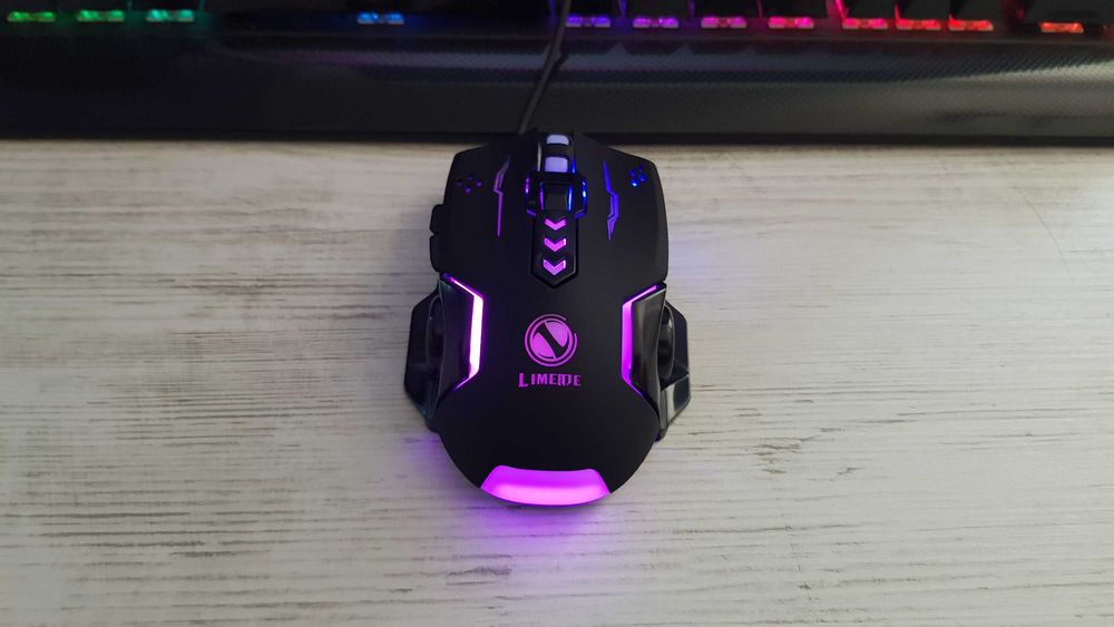 Mouse Gaming cu iluminare RGB 6 Butoane, DPI 1200,1800,2400,3600,USB