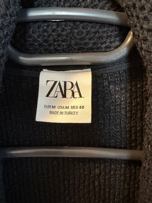 Zara Мъжки пуловер, плетена жилетка, тениска риза