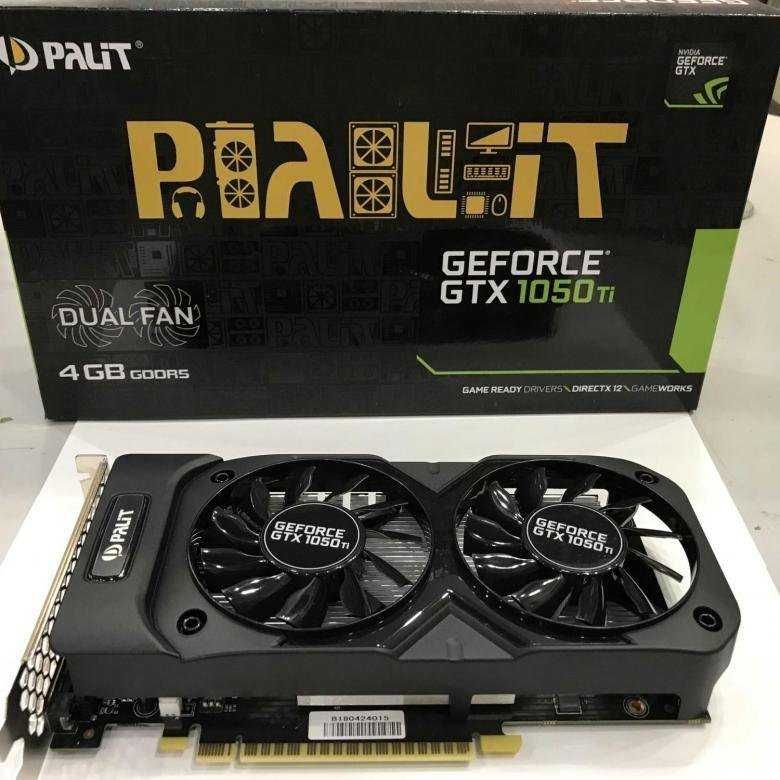 новая в коробке видеокарта GTX1050Ti 4Gb с доставкой и установкой