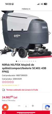 Nilfisk NILFISK Mașină de spălat/compact/baterie SC401