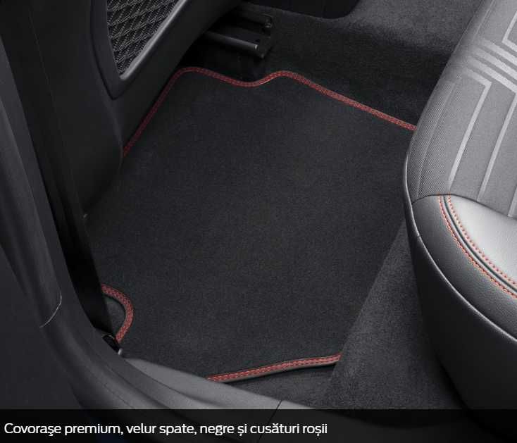 Ford PUMA ST Set covoraşe originale, velur faţă/spate , cusături roşii