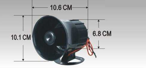 Sirena difuzor alarma 12v