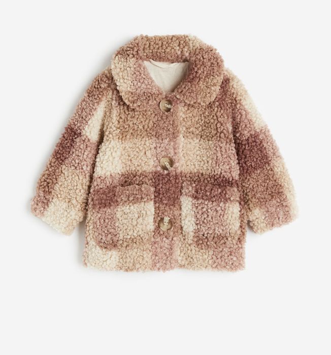 H&M Jacheta de pluș cu guler pentru bebelus