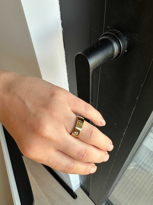 Inel Gold 5 cristale Cartier