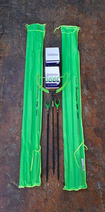 Set Feeder Carbon Robinhan Bolentino PRO 180gr, 3,90m+2 Mulinete 5000