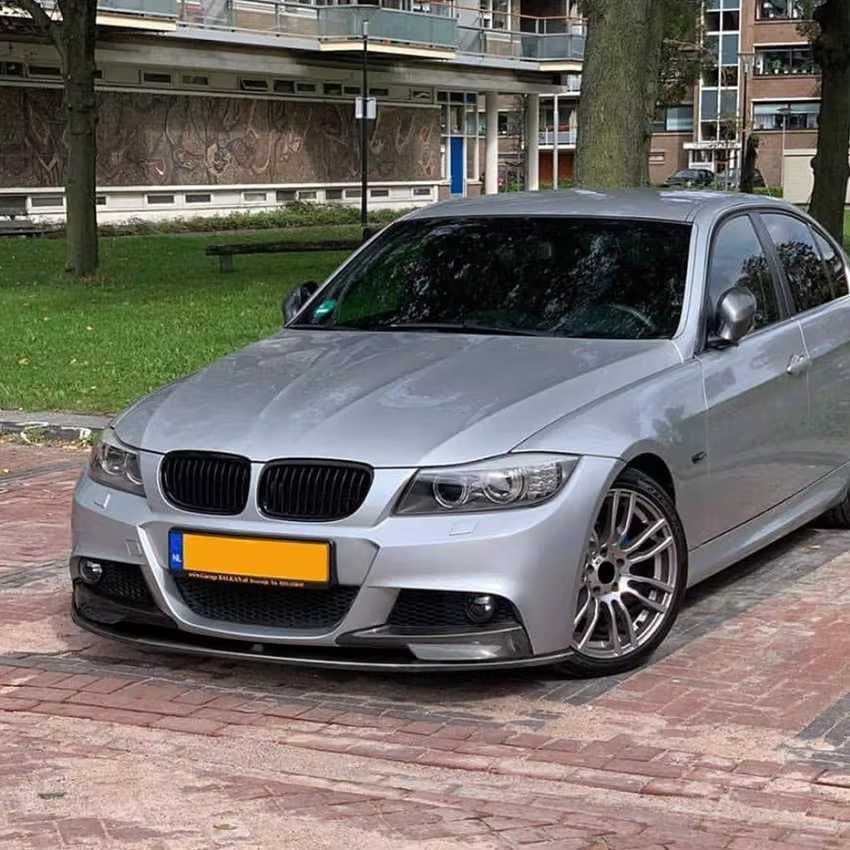 Prelungire Lip Complet Cu Splitere Bara Fata M BMW E90 Facelift 2009+