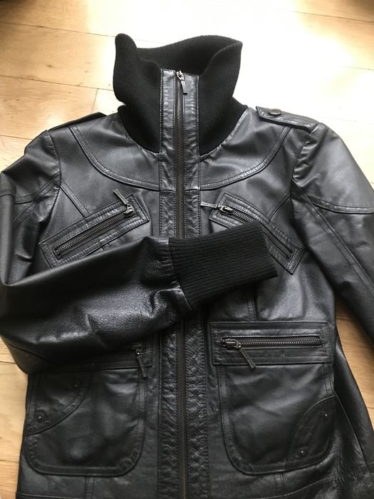 Късо яке естествена кожа Tally Weijl (S)