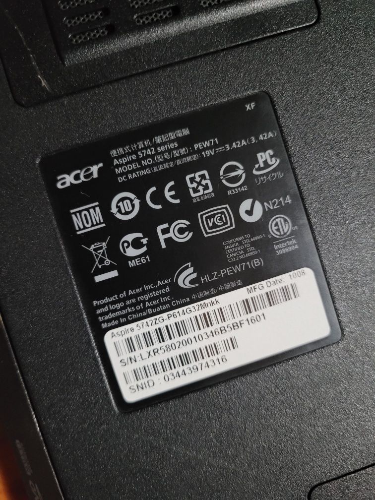 Acer Aspire 5742Z