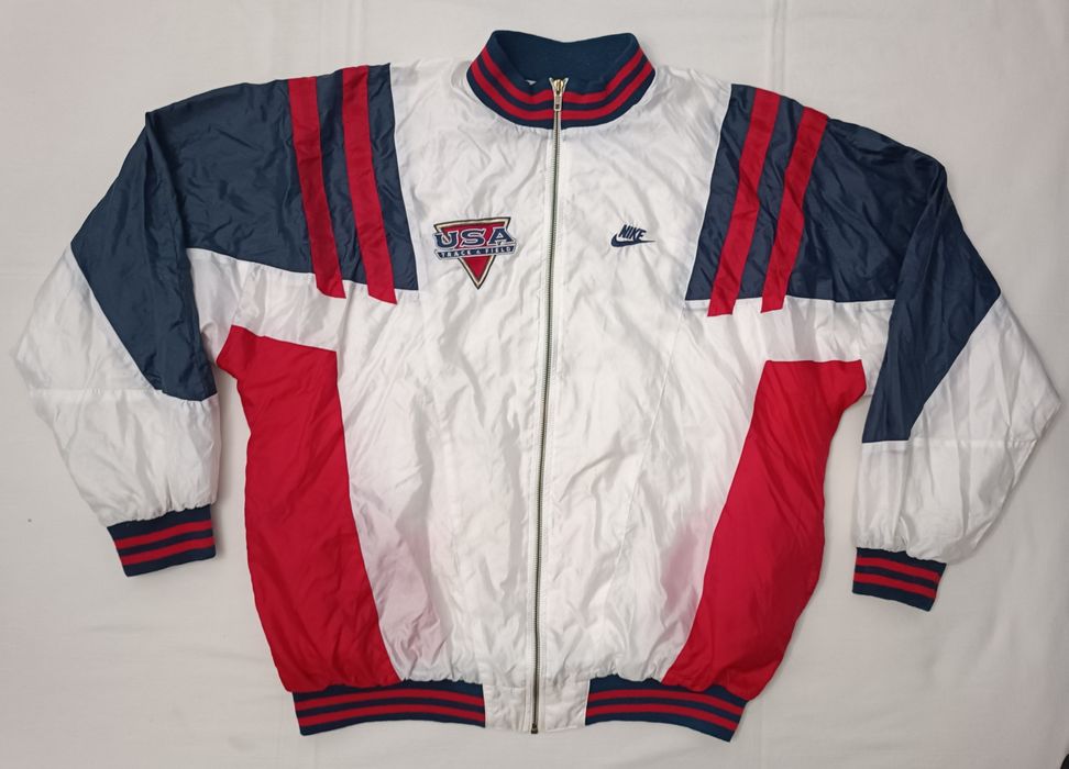 Nike USA Official Track & Field 1992 Olympics Vintage Jacket яке L