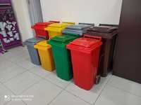 Мусорный бак контейнер урна для мусора на колесах в разных цветах