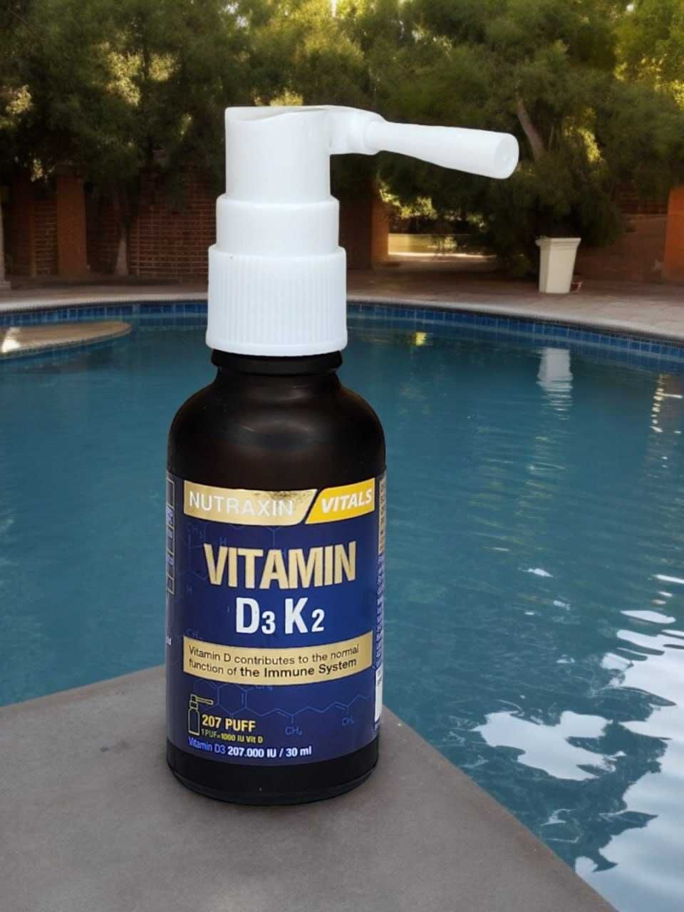 Nutraxin Vitamin D3 K2 1000IU Витамин Д3 К2  спрей 30мл