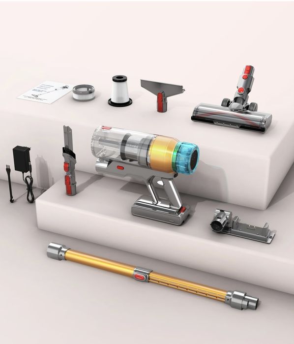 Мощна безкабелна прахосмукачка 600W 55kPa