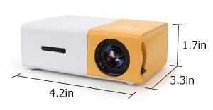 LED проектор YG300 
Full HD, HDMI, USB, Домашно кино, Слот за SD карта