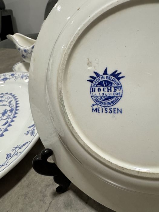 Антикварен сервиз Boch Frères La Louvière – Meissen