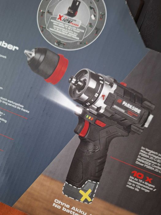 Masina de insurubat si gaurit , cu percutie,  PARKSIDE- Brushless ,12V