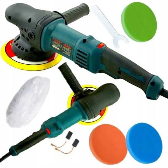 Masina excentrica polisat auto 1800W orbital+bureti+accesorii ZHOP1800