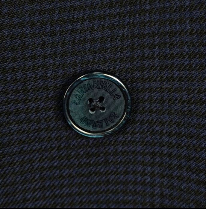 Costum SANTANIELLO Albastru din Lână - Lucrat manual in Italia - L/XL