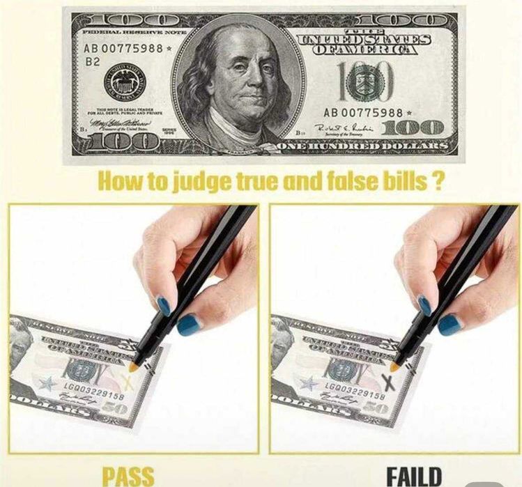 Флумастер маркер детектор пари