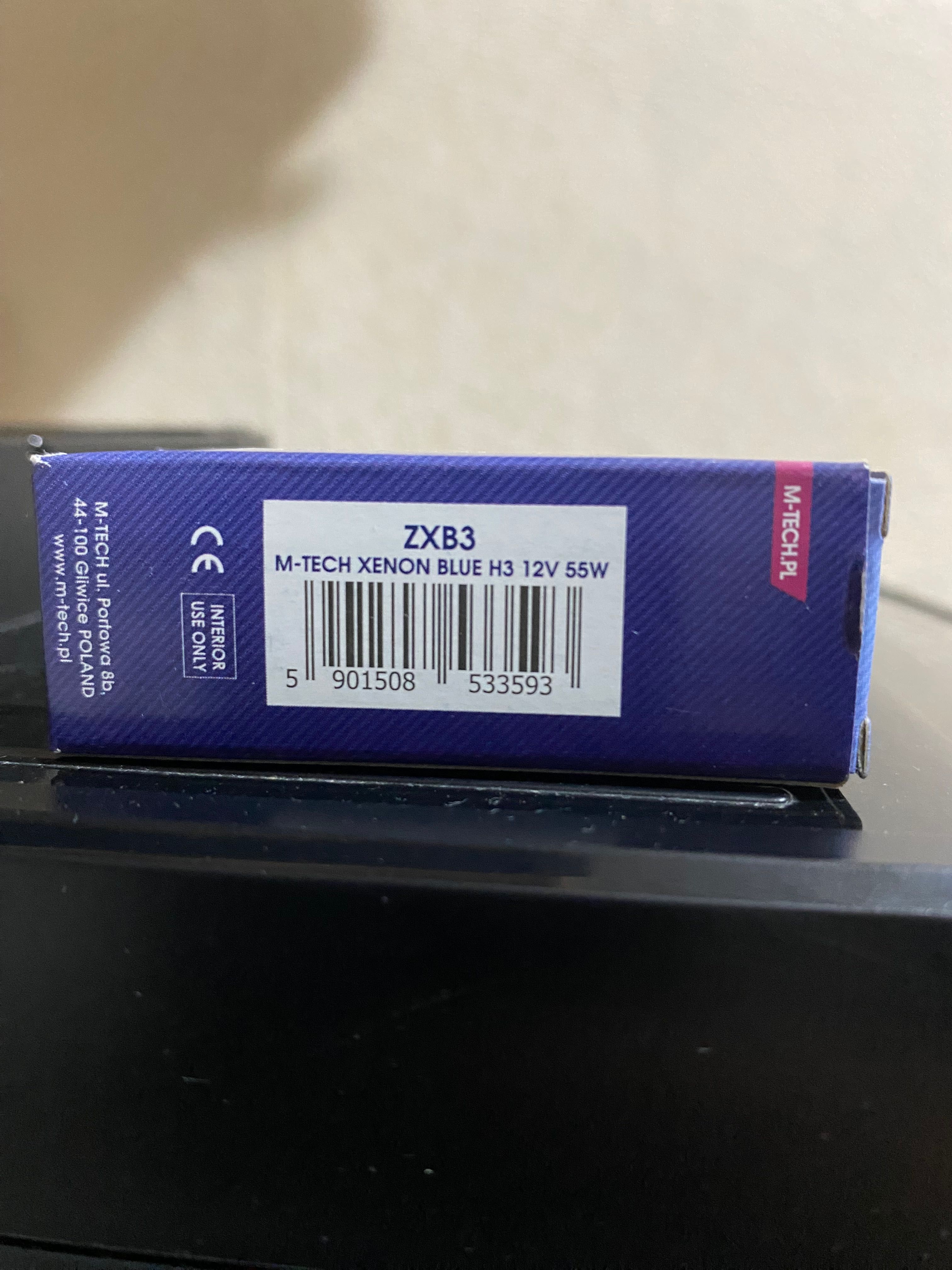 Ксенонова крушка за кола, M-Tech, 55 W, H3, 5000 K, Синя, 2 бр !!!