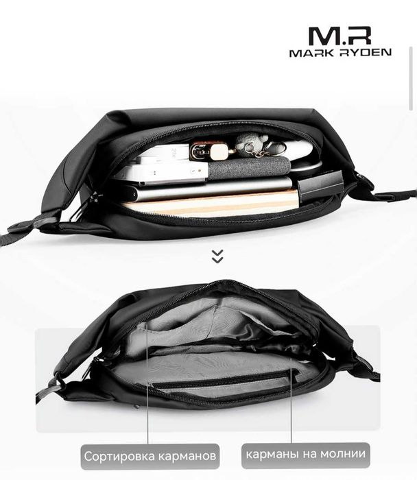 Сумка через плечо Mark Ryden MR 5860. Мужская водонепроницаемая сумка.