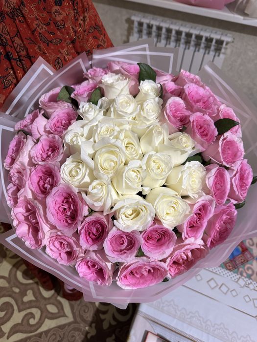 51 голландских роз, очень красивые и свежые Узынагач,Каргалы, Жамбыл