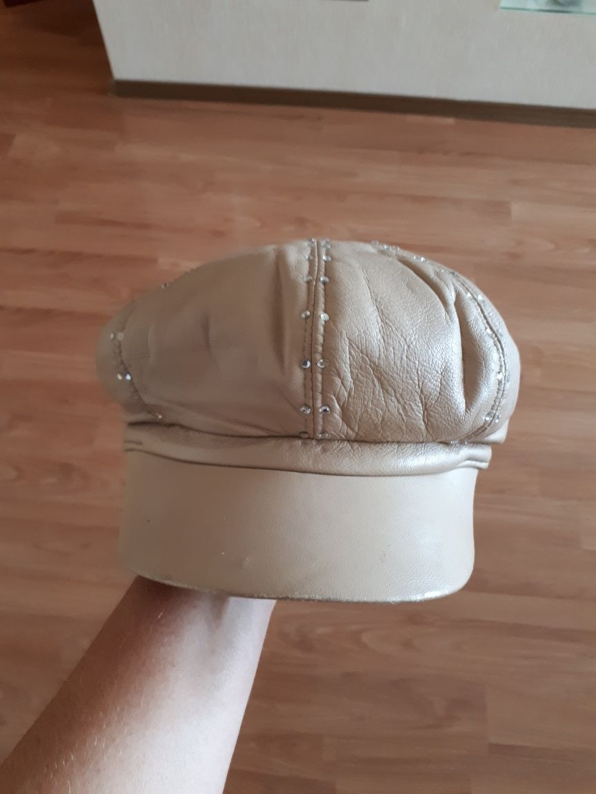 продам шапку норковую и кожаную