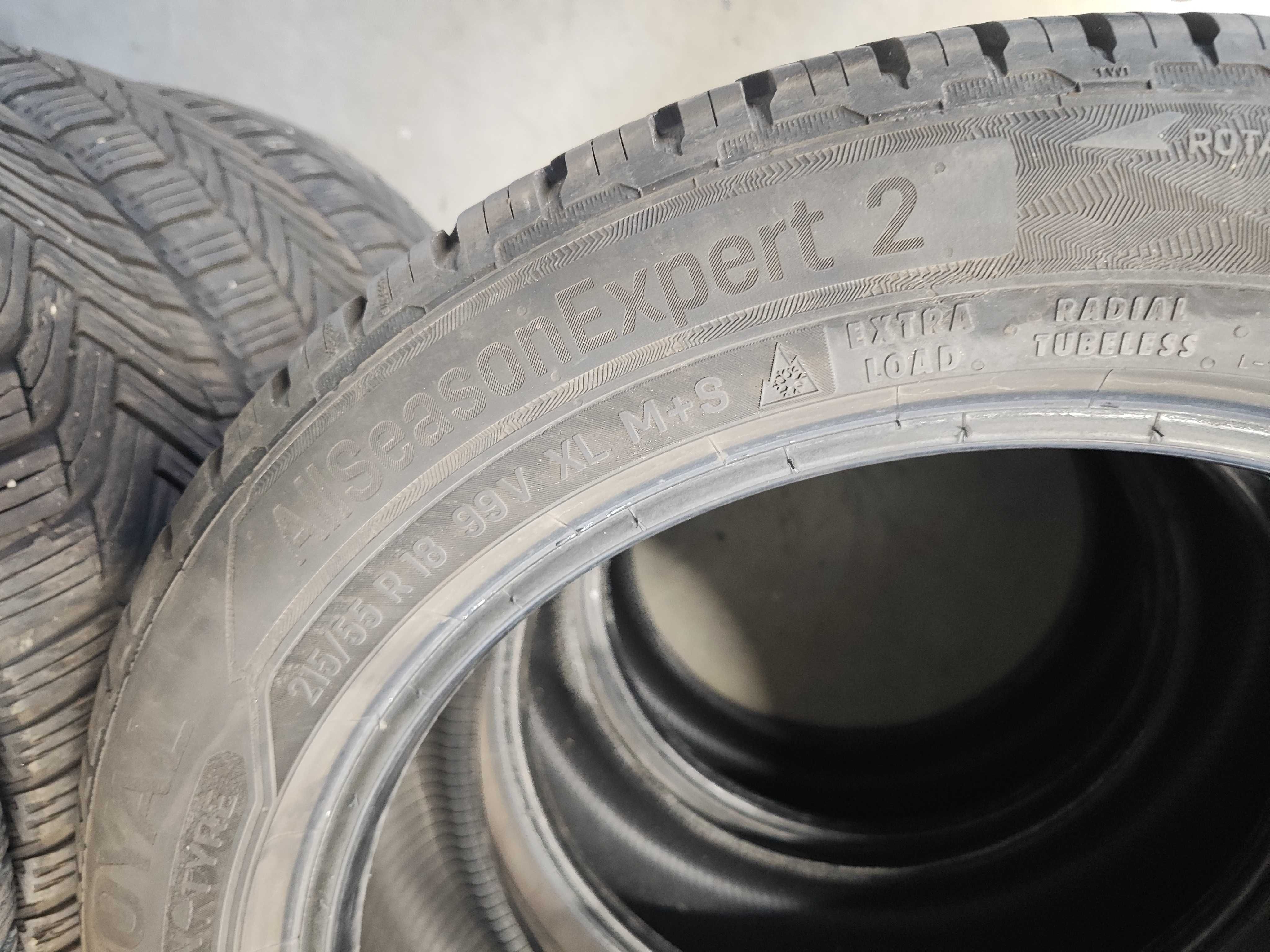2бр.всесезонни гуми 215/55/18 Uniroyal