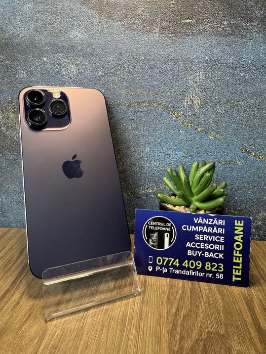 Iphone 14 Pro Max/128Gb/Garantie 2Ani Centrul de Telefoane/Rate
