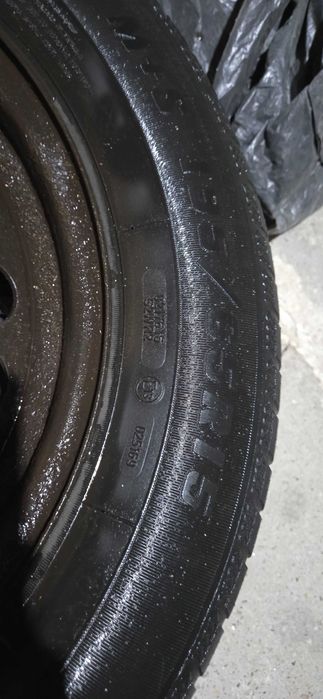 Джанти железни 15 цола за Мерцедес, 4 броя с 4 броя зимни гуми подарък