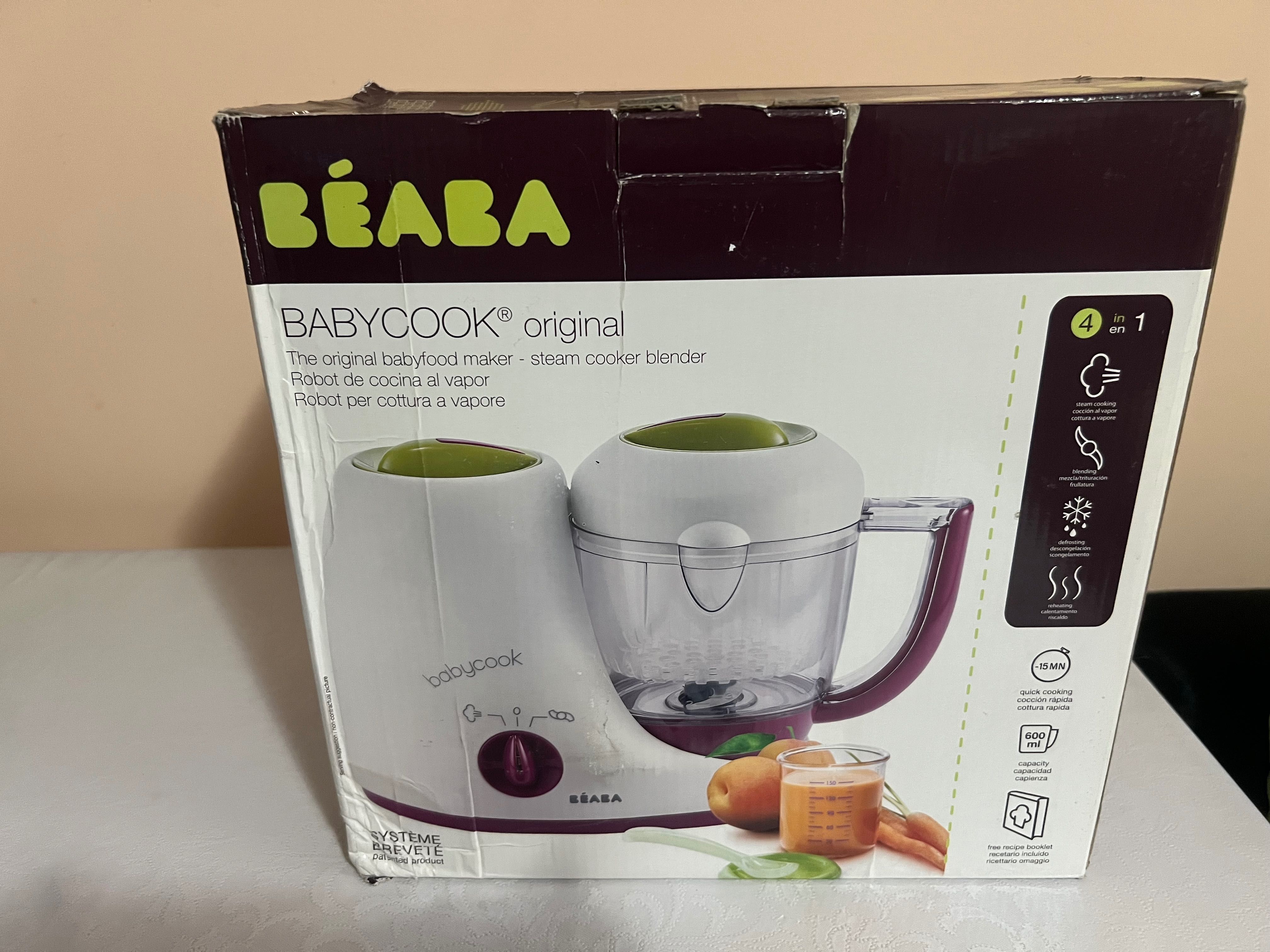Уред за преготвянеинатбебешка храна,Babycook,4 v 1 ,BEABA
