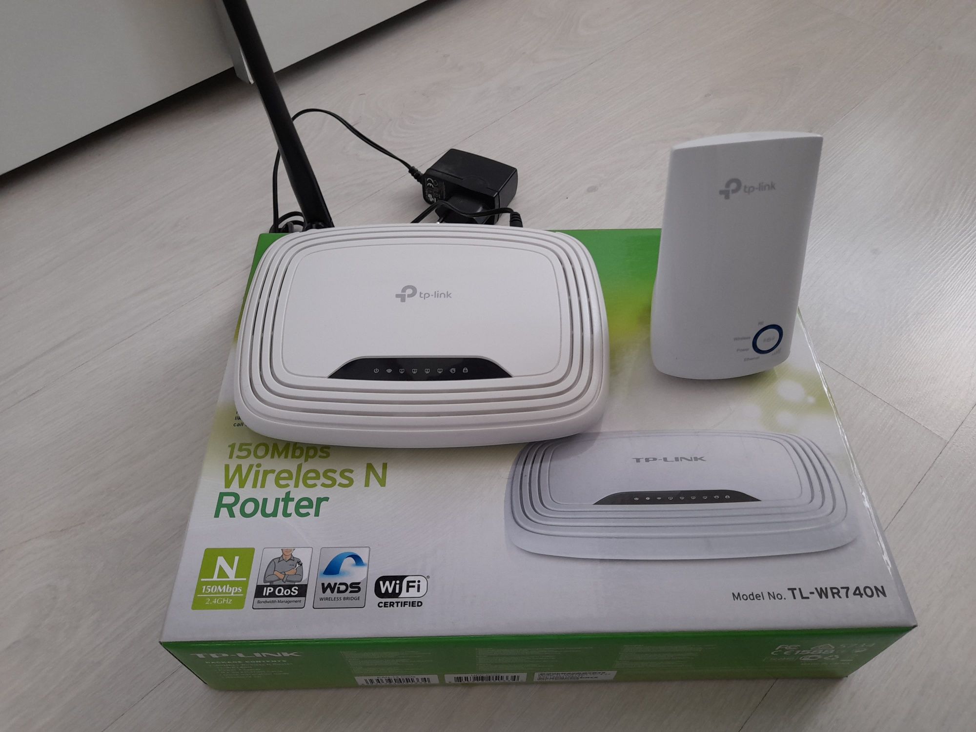 Почти нов рутер TP-Link TL-WR740N/Wi-fi Extender TP link. Изгодно!