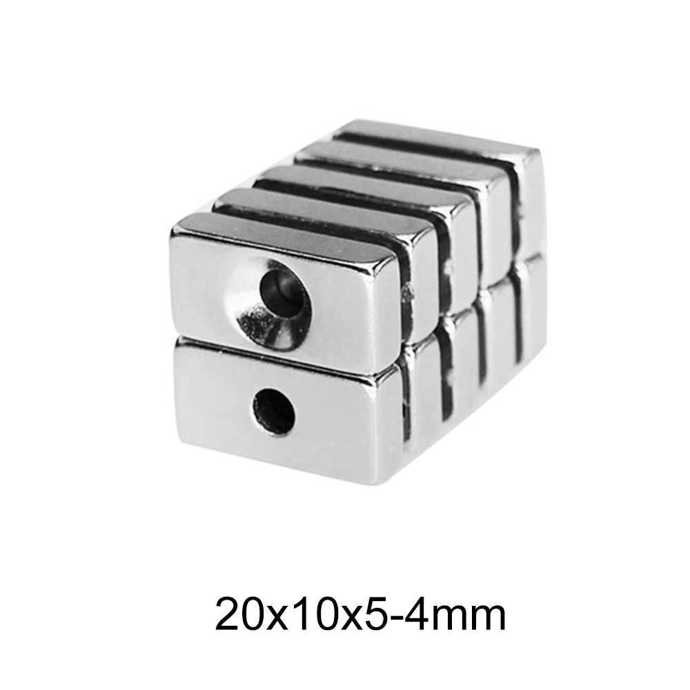 20x10x5mm с отвор 4mm неодимов МАГНИТ N52, magnit, магнити, magniti