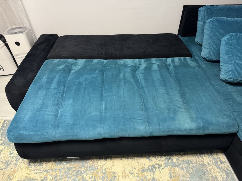 Coltar Toscania STAER, Turcoaz cu negru,  reversibil