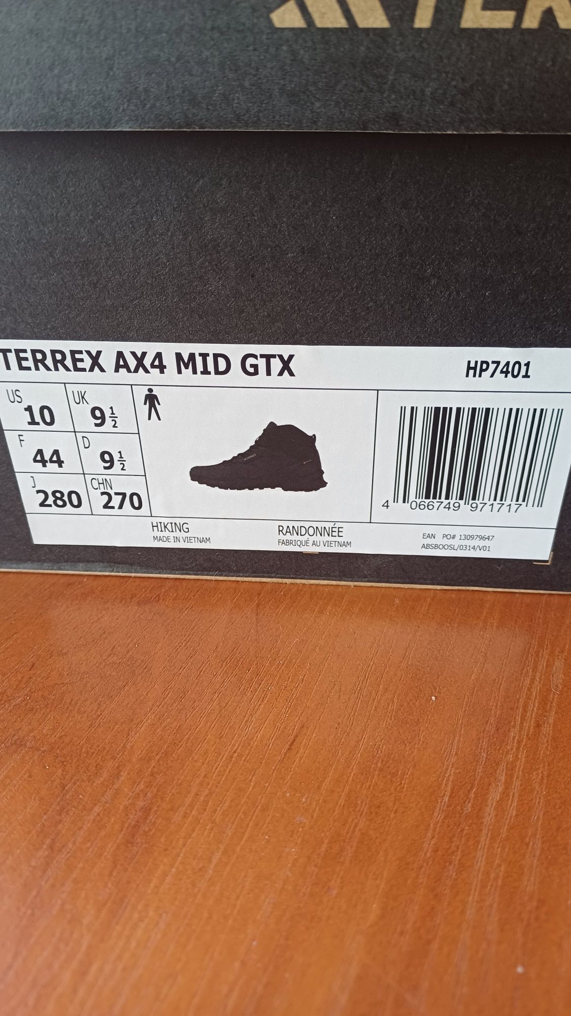 Adidas Terrex AX4 Mid Gore-Tex 44 номер