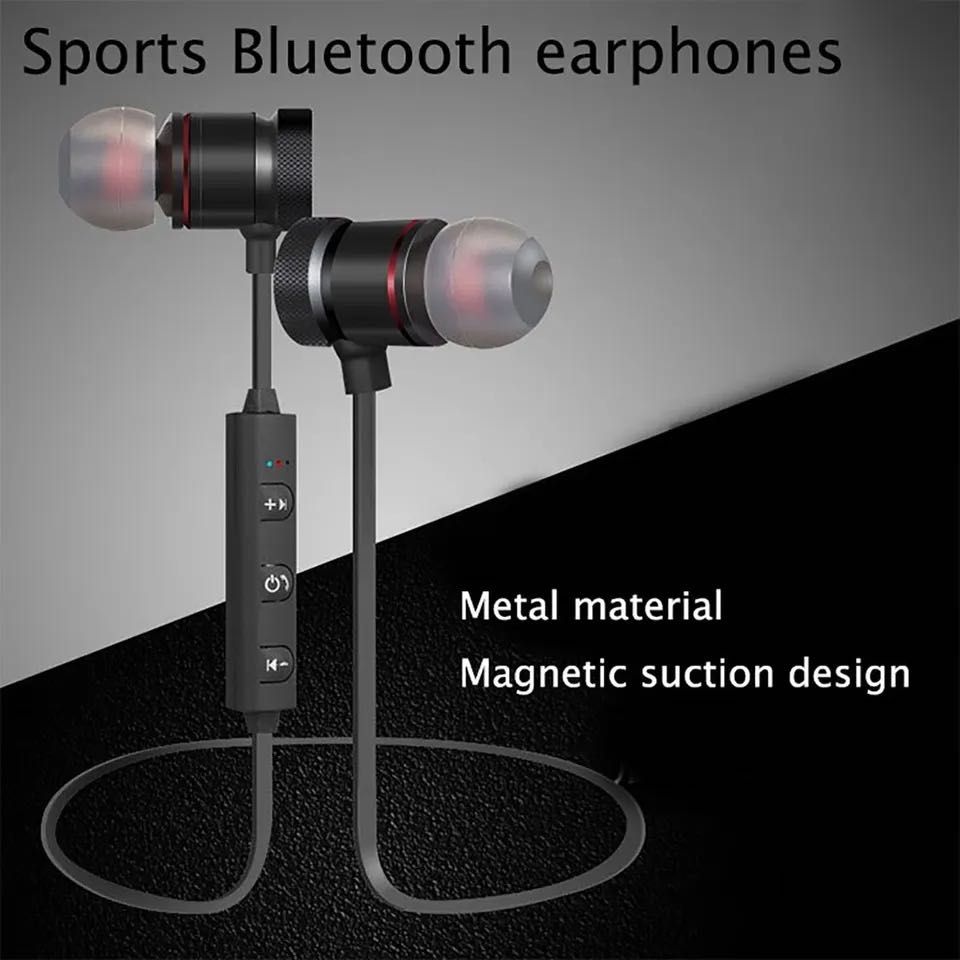 Безжични спортни слушалки, bluetooth магнитни