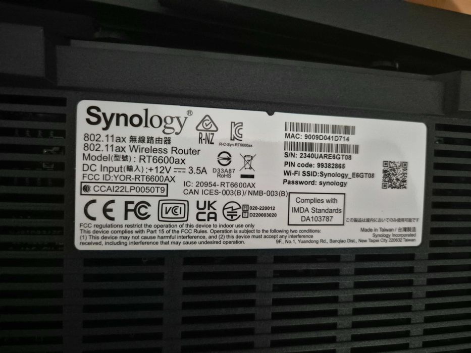 Router Synology RT6600ax