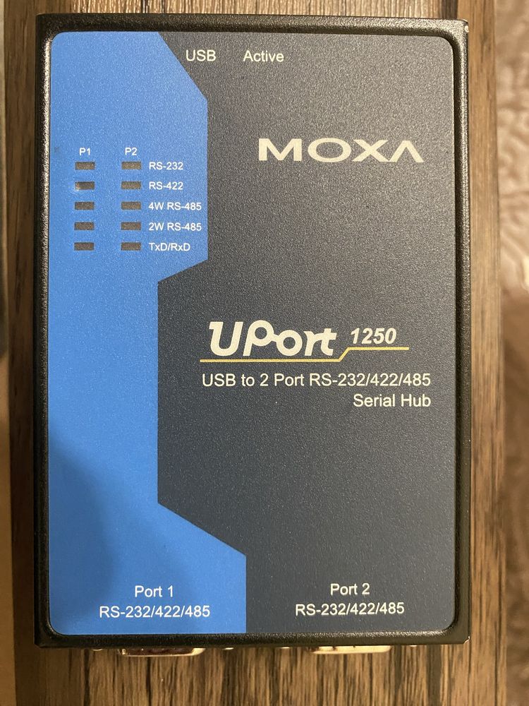 Преобразователь MOXA 2-port RS-232/422/485 USB-to-serial converter