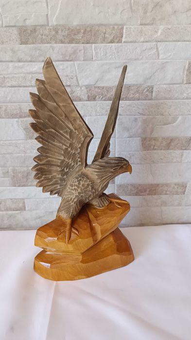 Стара дърворезба - Орел - 26см