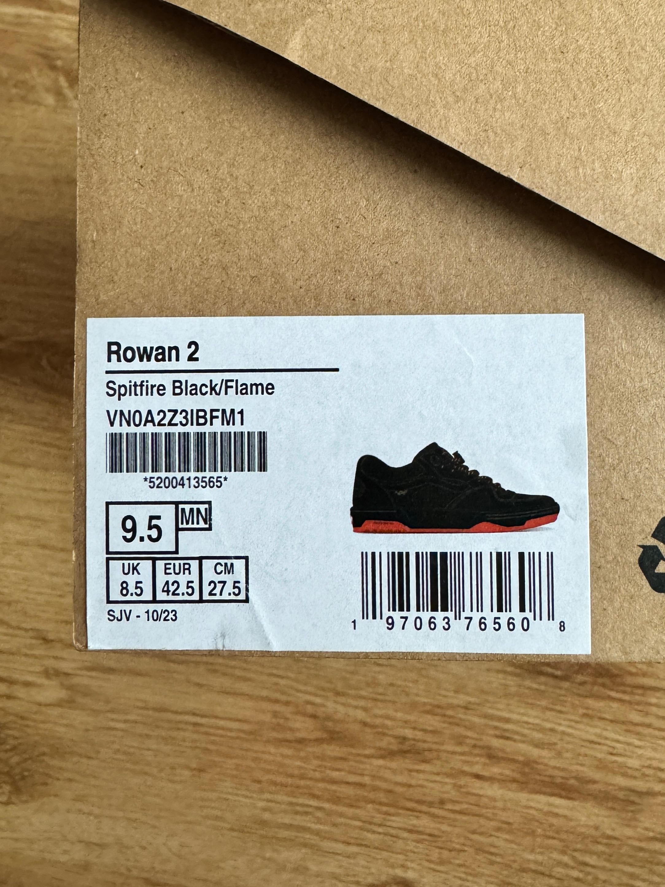 Кецове Vans & spitfire Black/Flame